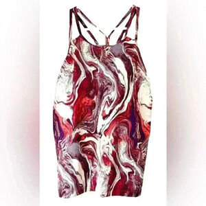 Patagonia Women’s Lattice Back Tank Size XS Marbled Design Great Condition!